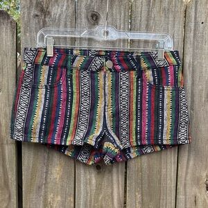 Forever 21 Multicolor Patterned boho shorts